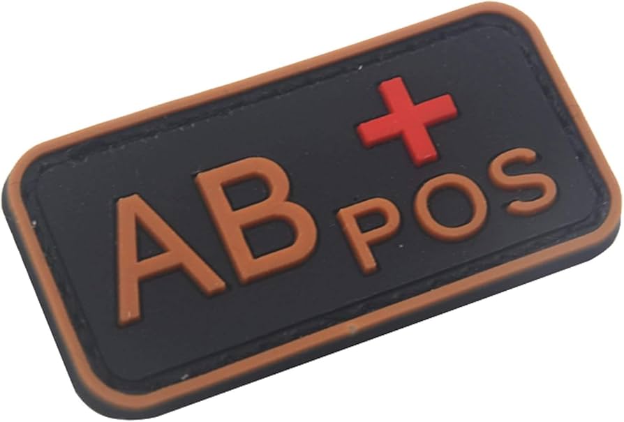 Amazon.co.jp: 血液型パッチキット AB Pos、タクティカルタイプAB